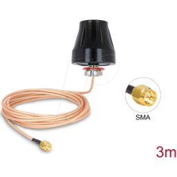 DELOCK 89589 - Antena LTE, conector SMA, omnidireccional, exterior