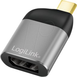 LOGILINK CUA0204 - Adaptador USB 3.1, USB-C > DisplayPort, 8K 60Hz aluminio