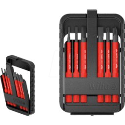 WIHA 43152 - Bit Set slimBit Eléctrico, 6 piezas, ranurado