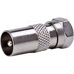 NEDIS N CSGB41953ME - Adaptador de antena y satélite, conector F > conector IEC (Coax)