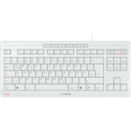 CHERRY JK-8600DE-0 - Teclado, USB, gris blanco, compacto, de