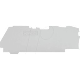 WAGO 2106-1391 - Placa de terminación e intermedia, 1 mm, terminales de 3