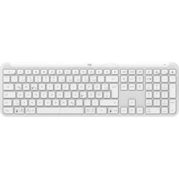 LOGITECH K950WS - Teclado inalámbrico, Logi Bolt/Bluetooth, blanco, DE