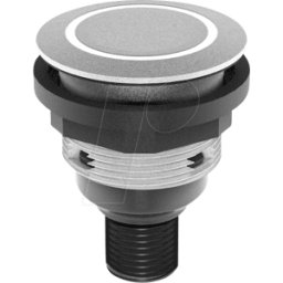 SCHLEGEL STLRYI0201C005 - Pulsador - 1 S, INICIO, plata, anillo led amarillo