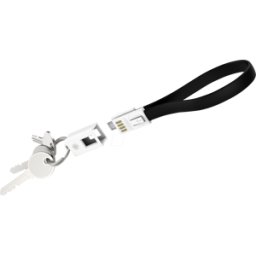 XLAYER 213999 - Sincronizar & cargar llavero, Micro-B, 0,2 m, negro