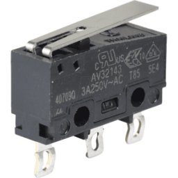 PANASONIC AV 32143 AT - Microinterruptor de acción a presión, 1x UM, palan