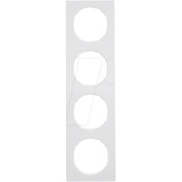 BERKER 10142289 - Bastidor cuádruple R.3 blanco polar, brillante
