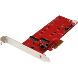 STARTECH.COM ST PEX2M2 - Tarjeta PCI Express M.2 SATA de 2 puertos
