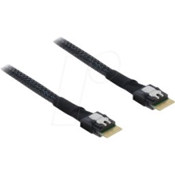 DELOCK 83016 - Cable PCIe 4.0 Slim SAS SFF-8654 4i a Slim SAS SFF-8654 4i, 0,5
