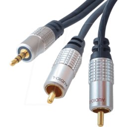 SHIVERPEAKS SHVP 30832-10 - Cable de audio, conector de 3,5 mm a 2x cinch, 10 m..
