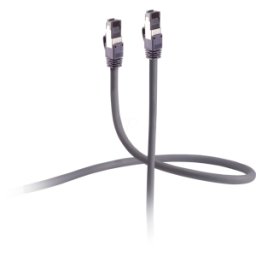 FLEXLINE FLX FL31-59010 - Cable de interconexiones Cat.6a, acero, U/FTP, gris, 0,5 m