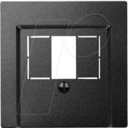 MERTEN EL SM 297914 - Sistema M, placa central, inserto TAE/USB, antracita, acabado ma