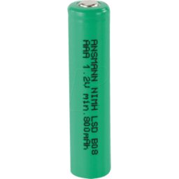 ANSMANN ANS MX AAA800 - Celda industrial, NiMH, AAA (Micro), 1,2 V, 800 mAh, Flat Top