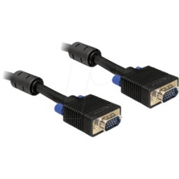 DELOCK 82561 - Cable VGA de monitor de 15 pines, conector VGA de 15 m