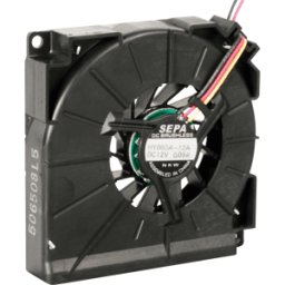 SEPA HYB60A12 - ventilador radial, 60x60x13mm, 12V, 34dB, 3800rpm, rodamiento de