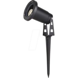 V-TAC VT-10372 - Difusor de jardín, base GU10, negro, IP65, aluminio