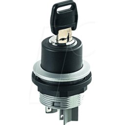 SCHLEGEL SSSA151 - Interruptor accionado por llave - 1 S, plata