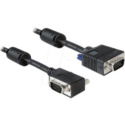 DELOCK 83173 - Cable VGA de monitor de 15 pines, conector VGA de 2 m