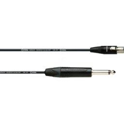 CPI 1 FP-RT 4 - CORDIAL XLR hembra pequeña de 4 pines, jack de 6,3 mm mono, 1,00
