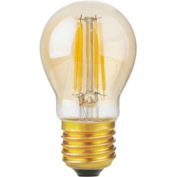 SCHIEFER LIGHTING SCHI LT277247005 - Lámpara LED E27, 4,7 W, 470 lm, 2200 K, oro, Filamento, r