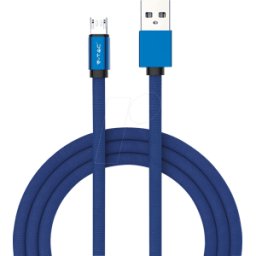 V-TAC VT-5341 BL - Cable de carga y sincronización, USB a -> Micro, 1,0 m, a
