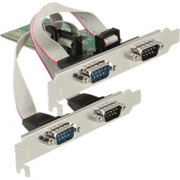DELOCK 89557 - 4 puertos RS232, serie, tarjeta PCIe