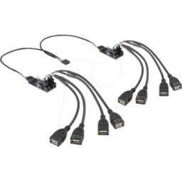 DELOCK 61072 - Hub USB 2.0 de 8 puertos