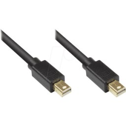 GOOD CONNECTIONS GC 4830-010S - Cable DisplayPort, conector mini DisplayPort 1.2, 1 m, negro