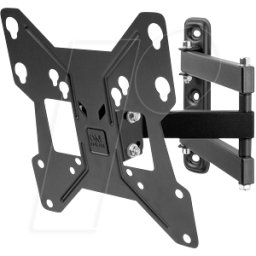 ONE FOR ALL OFA WM2251 - Montaje en pared de TV 13 - 43", 180° giratorio, negro