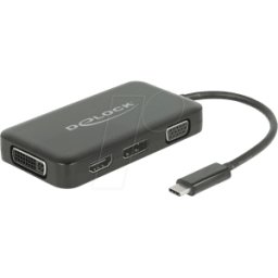 DELOCK 63929 - Adaptador Conector USB tipo C > VGA, HDMI, DVI, DisplayPort