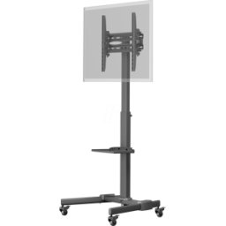 GOOBAY 59507 - Soporte con ruedas para TV, pivotante, 37"-70", negro