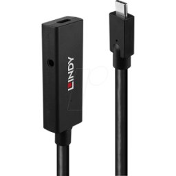 LINDY 43364 - Cable USB 3.1 activo, conector C > conector hembra, 5 m