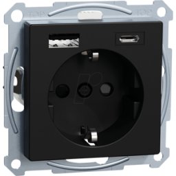 MERTEN ME MEG2367-0403 - Sistema M socket USB Tipo A + Tipo C plástico reciclado n