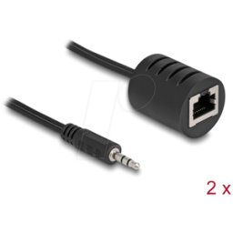 DELOCK 87858 - Amplificador de audio mediante conector jack Cat.5 de 3,5 mm, ha