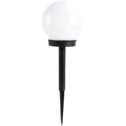BLULAXA 49918 - Globo de espiga led solar, blanco, 10 cm, IP44
