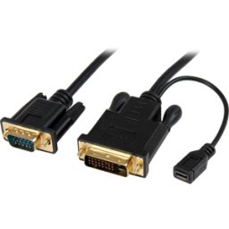 STARTECH.COM ST DVI2VGAMM3 - Cable DVI 24+1 macho a VGA macho, 0,9 m..
