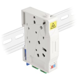 DELOCK 85935 - Fiber optic connection box, top-hat rail, 2x SC Simplex