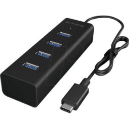 ICYBOX ICY IB-HUB1409C3 - USB 3,0 Tipo-C, 4 puertos Hub USB Tipo-A..