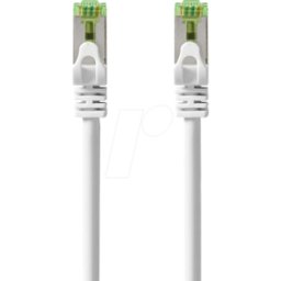 NEDIS N CCGP85420WT30 - Cable de conexión de 3 m: Cable blanco sin procesar Cat.7