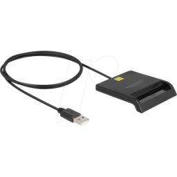 DELOCK 91724 - Lector de tarjetas chip, USB-A, negro