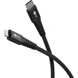 GOOBAY 74514 - Cable de carga y sincronización, USB-C -> Lightning, 60 W
