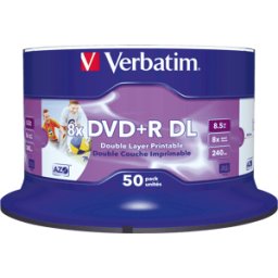 DVD+R8,5 VER50PN - Verbatim DVD+R 8,5GB, 50, DoubleLayer, NoID