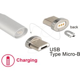 DELOCK 65929 - Adaptador magnético Micro-B conector para cable de carga