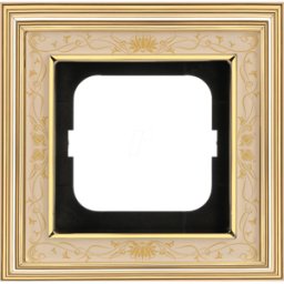 BUSCH-JAEGER BJ 1721-836 - Cubierta marco 1-fold latón pulido decoración marf