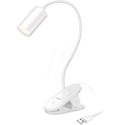 LOGILINK LED024 - Lámpara de sujeción, USB, 200 lm, 4000 K, blanco
