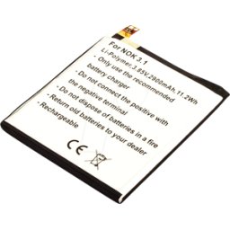 ECO GMBH AKKU 13401 - Smartphone battery for Nokia devices, Li-Po, 2900 mAh