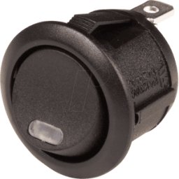SCI-PARTS WS R13-112 LLAA - Rocker interruptor redondo, 1x ON - OFF, parcial. rojo
