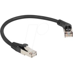 DELOCK 80487 - Cable de red RJ45 Cat.6A S/FTP macho 45° en ángulo recto a macho