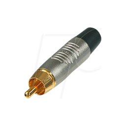 REAN RF2C-AU0 - Conectores de cable RCA (RCA), contactos chapados en oro, carcas