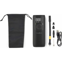 NEDIS N PAAC10BK - Compresor móvil, 0,1 - 150 psi, batería recargable